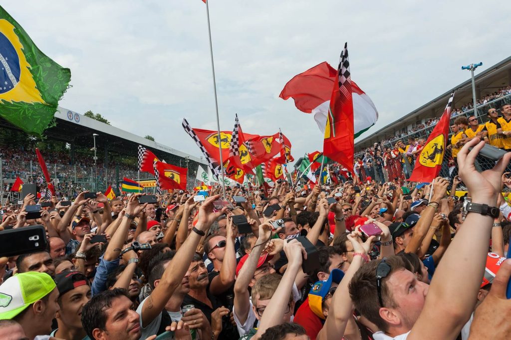 Ferrari Fans at the Italian Grand Prix